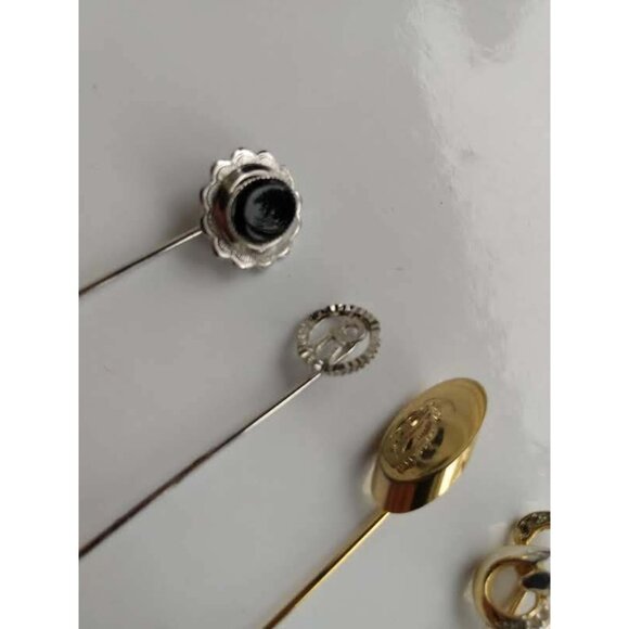 Vintage Lapel Pins Gold & Silver toned (5 pieces) - Picture 3 of 6